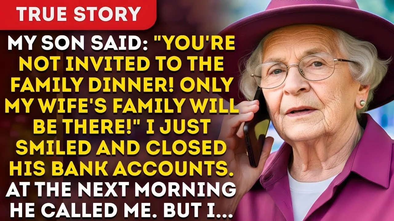 My Son Wrote You're Not Invited To The Family Dinner! Only My Wife's Family Will Be There!