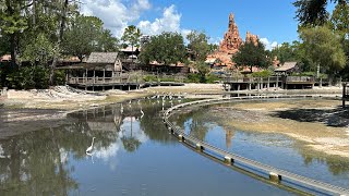 Rivers of America Drained for Cars Attraction at Magic Kingdom