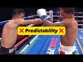 Boxing mistakes. Don’t be predictable.