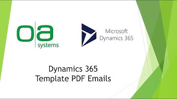Dynamics 365   Template PDF Emails