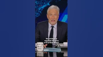 Jon Stewart cracks down on big pharma corruption... literally