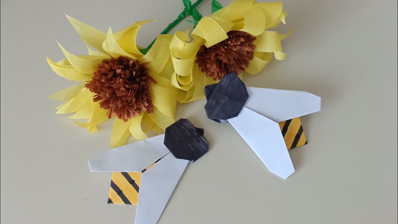 origami arı 🐝-🐝bee origami