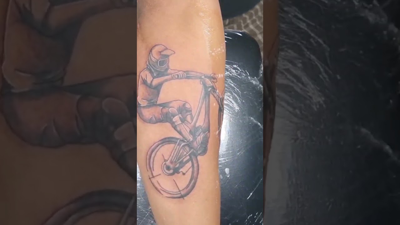 bike tattoo by Mirek vel Stotker | Bicycle tattoo, Picture tattoos, African  tattoo