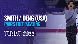 SMITH / DENG (USA) | Pairs Free Skating | Torino 2022 | #JGPFigure