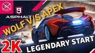 WOLF V/S APEX CHALLENGES CAR RACING ON ASPHALT9 screenshot 5