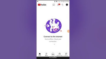 YouTube no internet connection