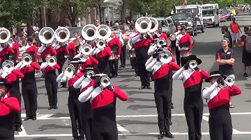 Hawthorne Caballeros at the 2018 Hudson Flag Day Parade