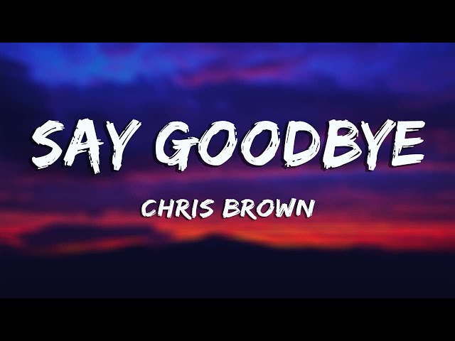 Say Goodbye - Chris Brown (Lyrics) class=