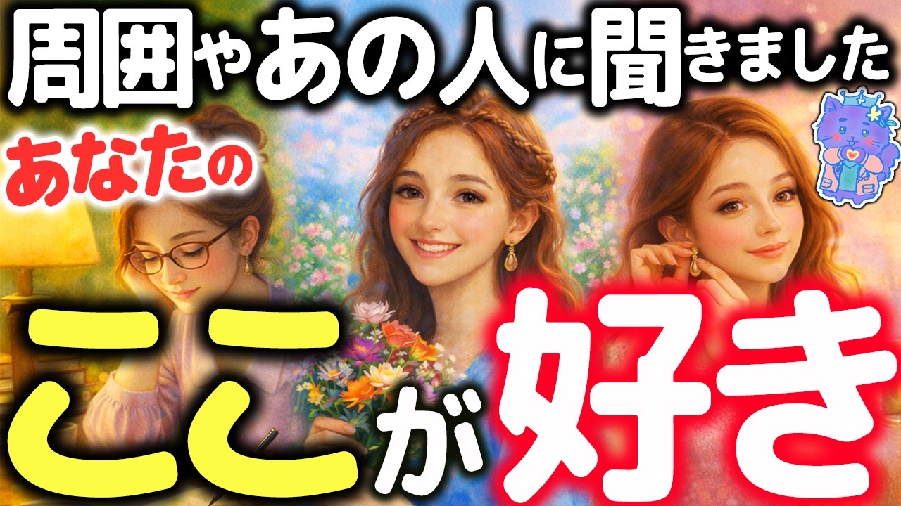 【密かに人気】周囲やあの人目線✨あなたの好きなところはコレ！印象・外見・内面・色気・尊敬してるところや本音まで深掘り｜当たるタロット占い