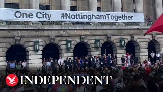 Minute of silence held in honour of Nottingham attack victims screenshot 5