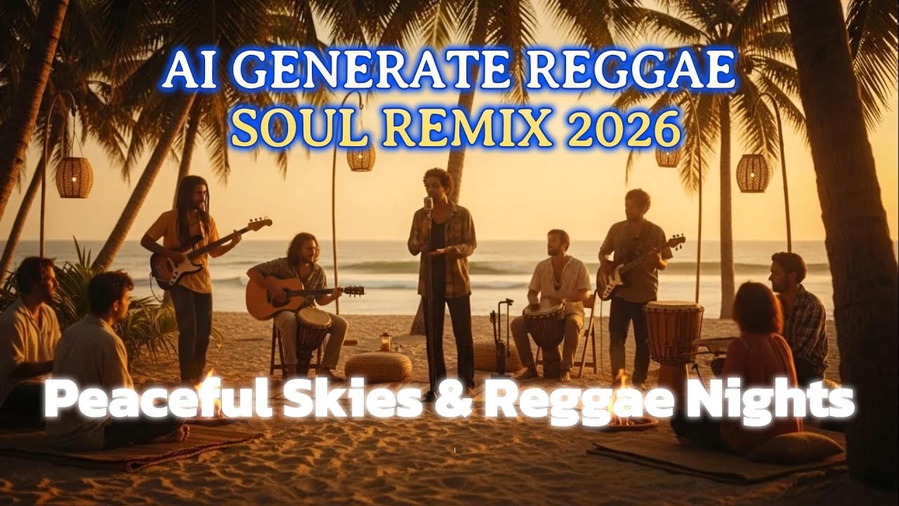 Peaceful Skies & Reggae Nights – (AI Reggae Soul Remix 2025 | Vintage Style)