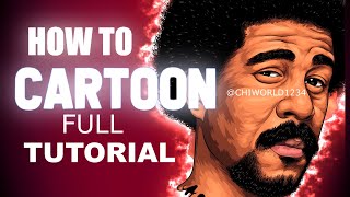 How To Cartoon FULL Tutorial ( ADOBE ILLUSTRATOR ) screenshot 4