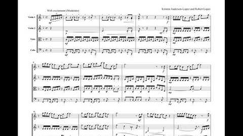 For the first time in forever from Frozen, for string quartet, ML041