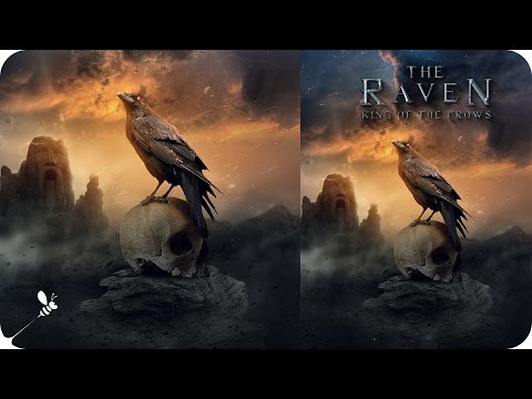 Fantasy Scene Effect In Photoshop cc | The Raven Art Surrealism Manipulation Scene Effect Tutorial