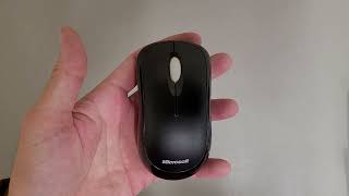 How to replace the batteries on a Microsoft Wireless Mouse 1000