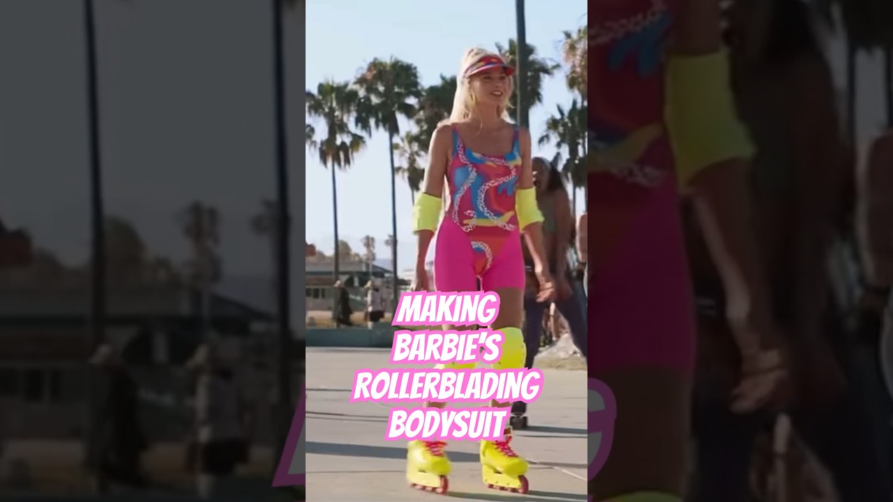 making an upgrade to Margot Robbie’s Barbie rollerblading bodysuit #sewing #cosplay #barbie