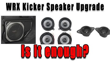 WRX Kicker Speaker Upgrade Review: Is it worth it?