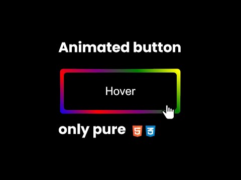 Animated button using pure css
