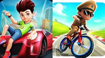 Kicko & Super Speedo VS Little Singham Cycle Race Game 2025 Gameplay Android,ios