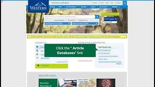 Searching EBSCO Database