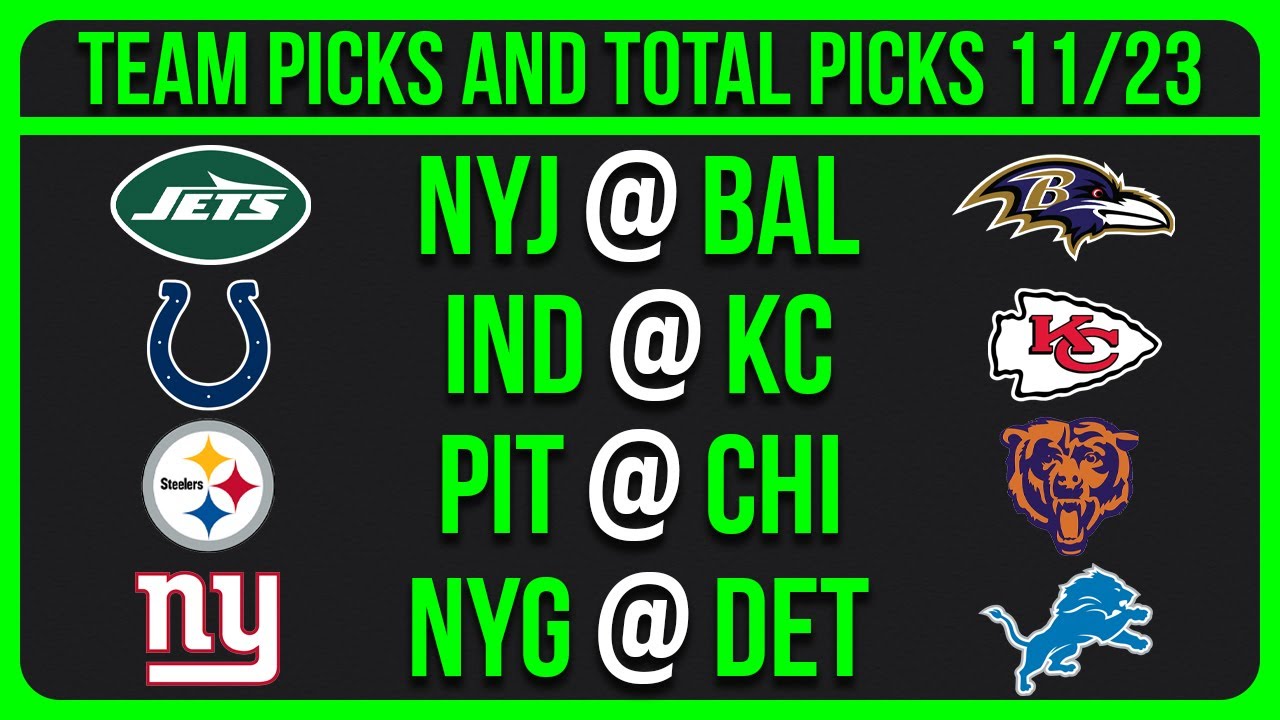 NFL Picks Today 11/23/25 NFL Week 12 Picks and Predictions