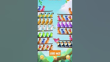 Birdsort Puzzle Game : Level 463 #shorts #youtubeshorts #puzzle #androidgames #birdsort #mracarfil