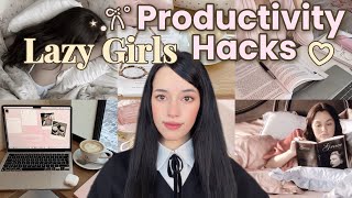 Lazy Girl Productivity Hacks ☕️🎀