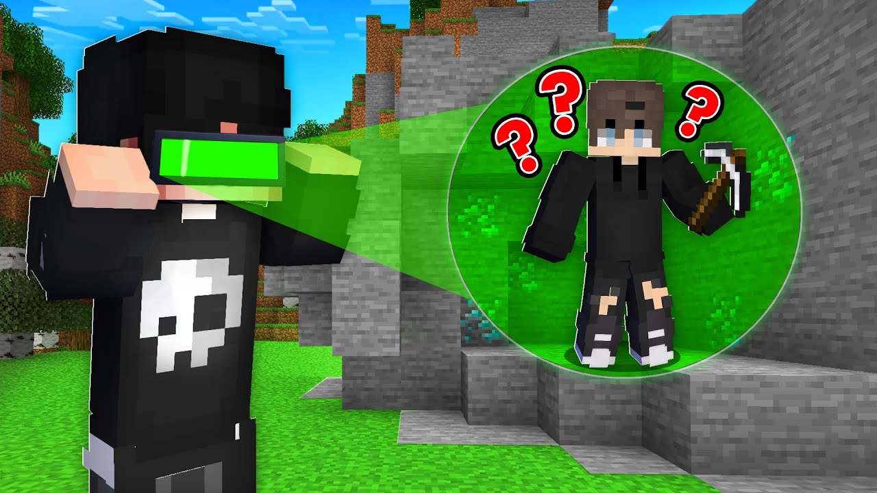 ماين كرافت : ولكن عندي قدرة تخليني اشوف من ورا الجدار!!؟