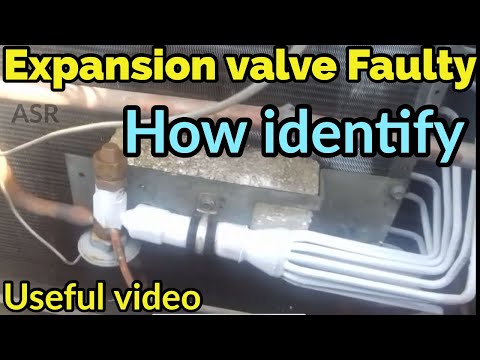How identify expansion valve Faulty how to repair expansion valve on ice frost suction low pressure