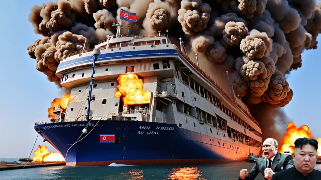30 minutes ago! 4000 mercenaries and the most expensive ships of North Korea and Russia were sunk