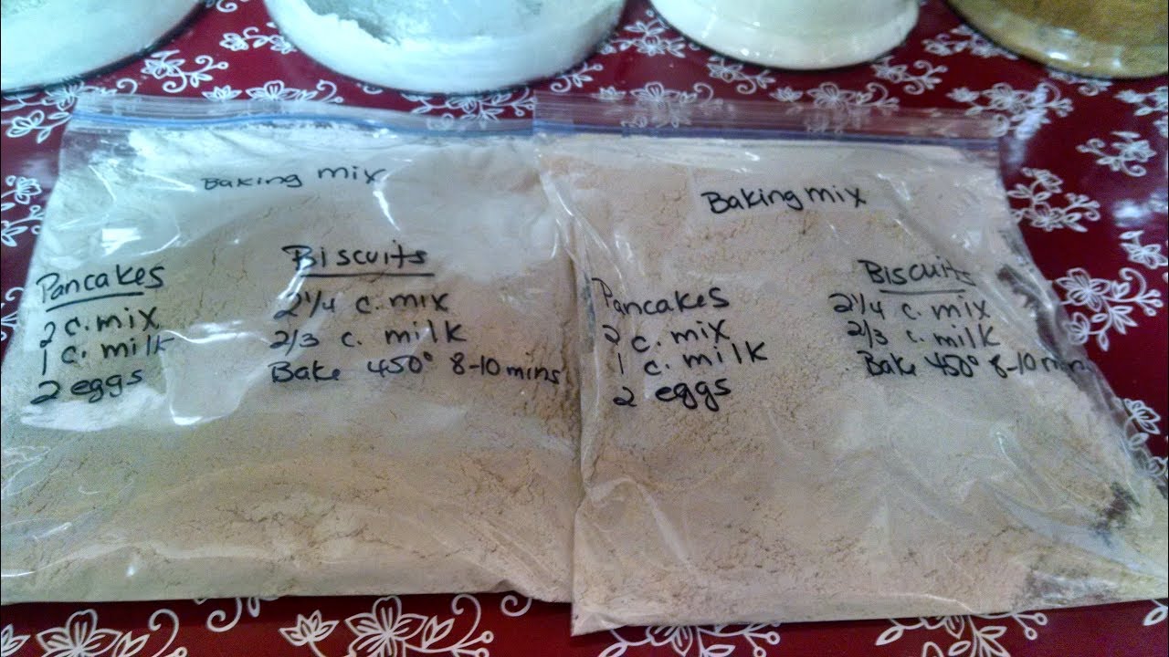 How to Make Homemade Copy Cat Bisquick -Biscuit/Baking Mix - YouTube