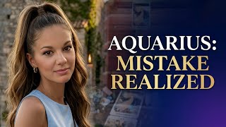 Aquarius Tarot 🔮 They're About to Realize Their Biggest Mistake Wealth
