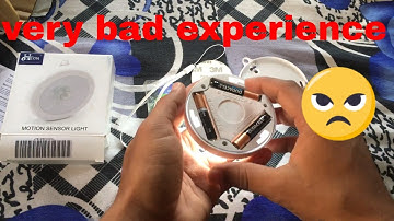 Hoteon Motion Sensor Light, Motion-Sensing Battery Powered LED REVIEW by bhargav tips