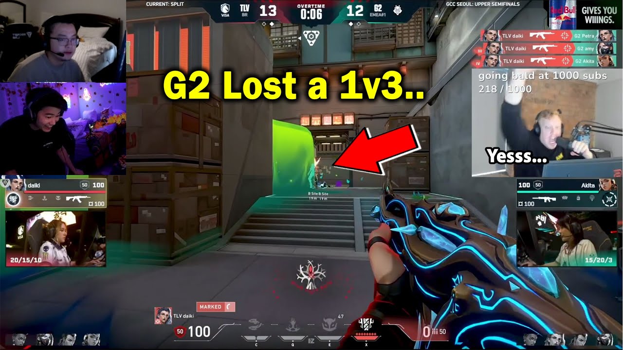 Shanks s0m & Ardiis React to G2 Gozen Getting 1v3 Clutched by TL Daiki in VCT GC