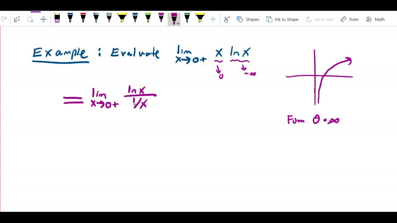 LHopital s Rule X Times Ln X YouTube LHopital s Rule X Times Ln X YouTube
