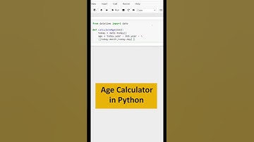 Age Calculator in Python #python #pythonprogramming #pythontutorial #shorts