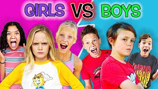 Boys VS Girls! Ninja Fam, Fun Squad Studios, Ohana Adventure Play Double Or Nothing!