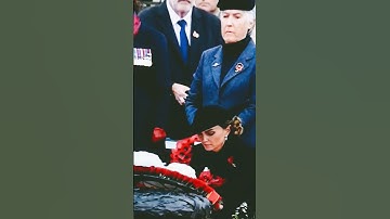 CATHERINE THE PRINCESS OF WALES LAYS WREATH IN EMOTIONAL CEREMONY FOR REMEMBRANCE DAY