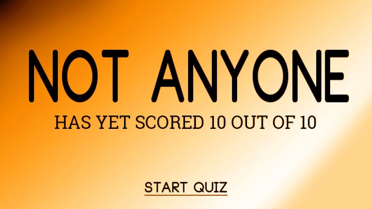 Hard Trivia Quiz 