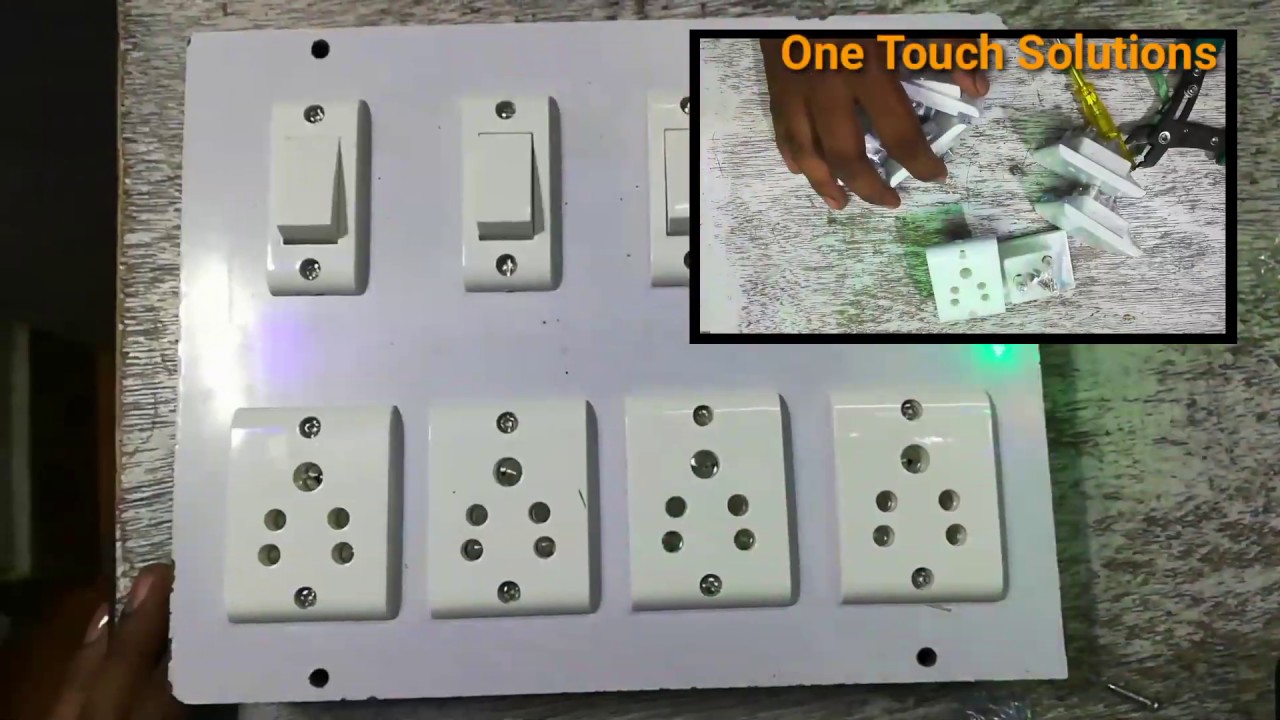 How to make An electric ExtensionI 4 Switch 4 Socket Connection I With
