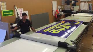 Rollover showing how to handle rigid formats longer than the glass bed