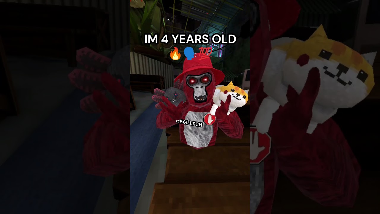 HE IS 4 YEARS OLD 🗣  #trending #gorillatag #gorillatagquest