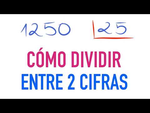 Learn how to divide by two digits :: 1250 divided by 25