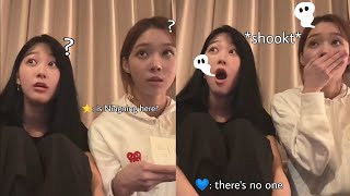 Ningning's ghost prank on her unnies 👻