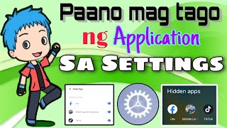 Paano mag tago ng application gamit ang settings | step by step Tagalog tutorial| (2023 update)