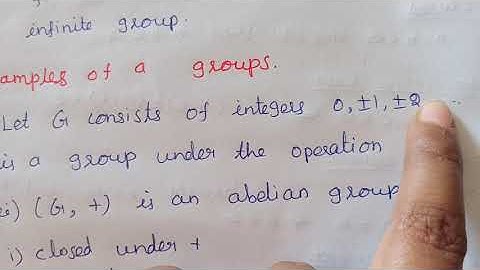 Group -definition and example # Algebraic Structures # TAM5A