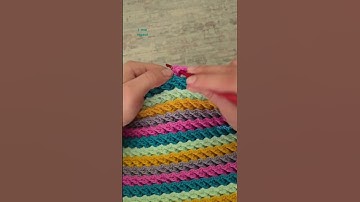 Only 1 Row Repeat Crochet Pattern | Crochet Blanket #crochettutorial #knitting #easycrochet #diy