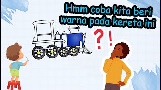 Sepertinya bakal keren nih kalau kita mewarnai Kereta api bersama | Trains coloring pages game screenshot 5