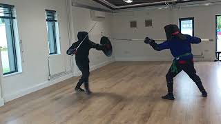 Partisan polearm (Gio) vs Sword and Shield (Faiz) - 17May24