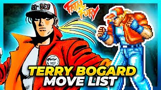 TERRY BOGARD MOVE LIST - Fatal Fury: King of Fighters / Garou Densetsu: Shukumei no Tatakai (FF1)